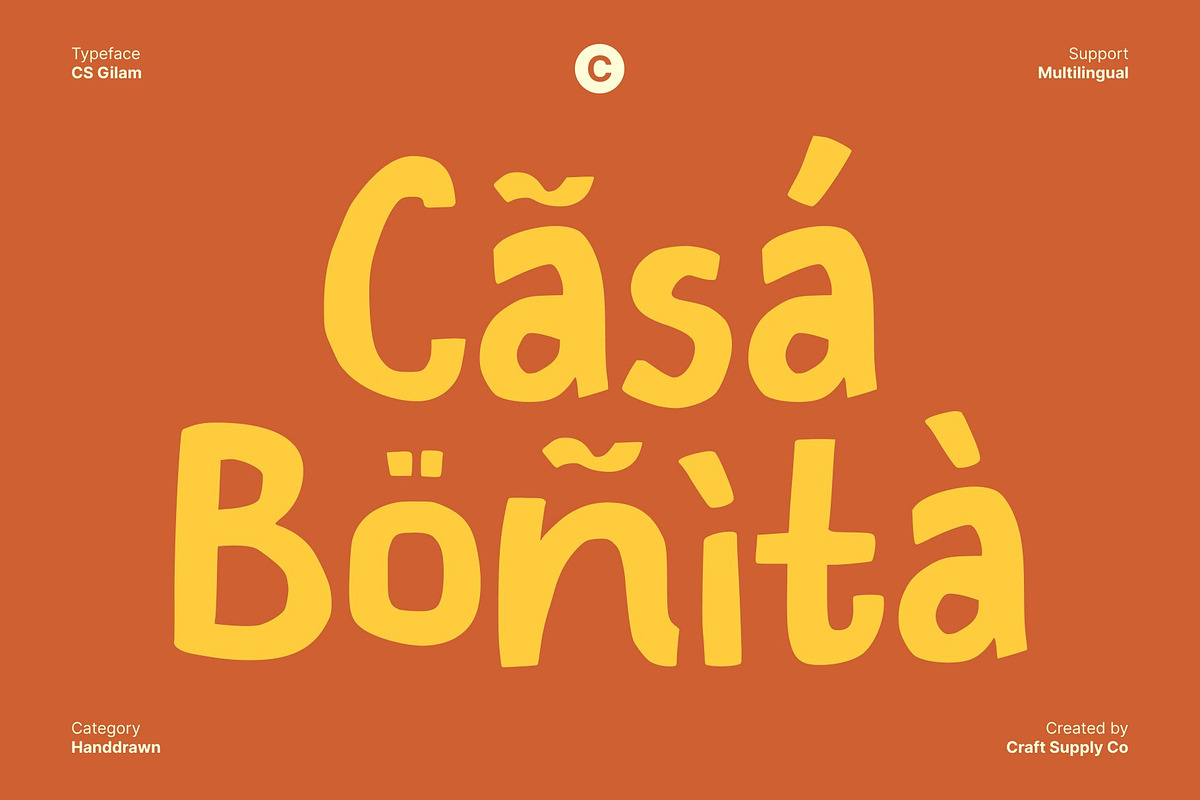 CS Gilam – Quirky Font, a Handwritten Font by Craft Supply Co. (Photo 4 of 8)