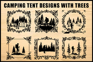 Camping Vector Tent Forest, an Object Graphic by jahid234
