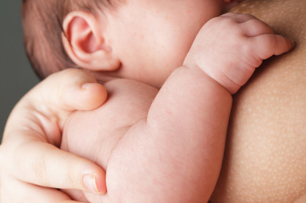 Breast feeding containing adult, affectionate, and baby, a Person Photo by oksix