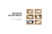 5x7 Inches Postcard and Pen Mockups, an Advertising Mockup by graphiccrew (Thumbnail 8 of 10)