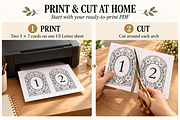 Stained Glass Wedding Table Numbers, an Invitation Template by Arfis (Thumbnail 4 of 11)