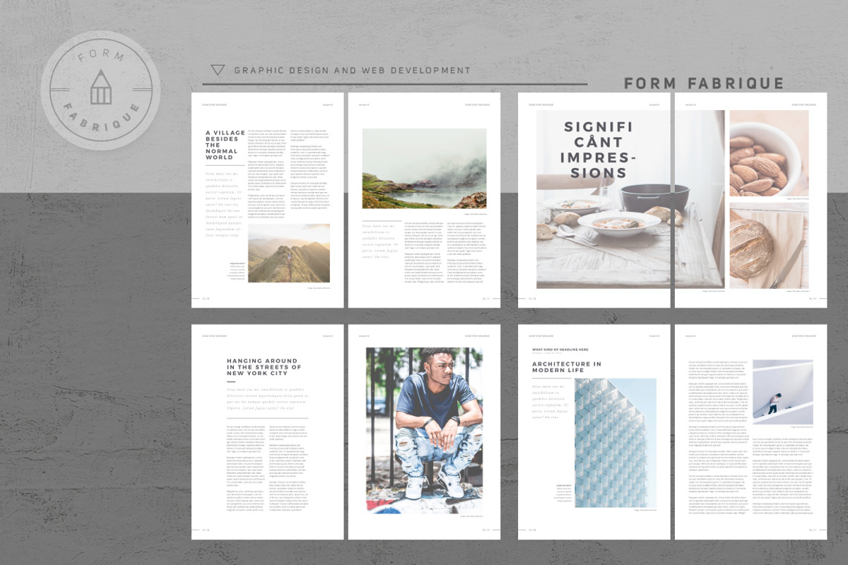 Significant Magazine, a Magazine Template by Form Fabrique (Photo 4 of 14)