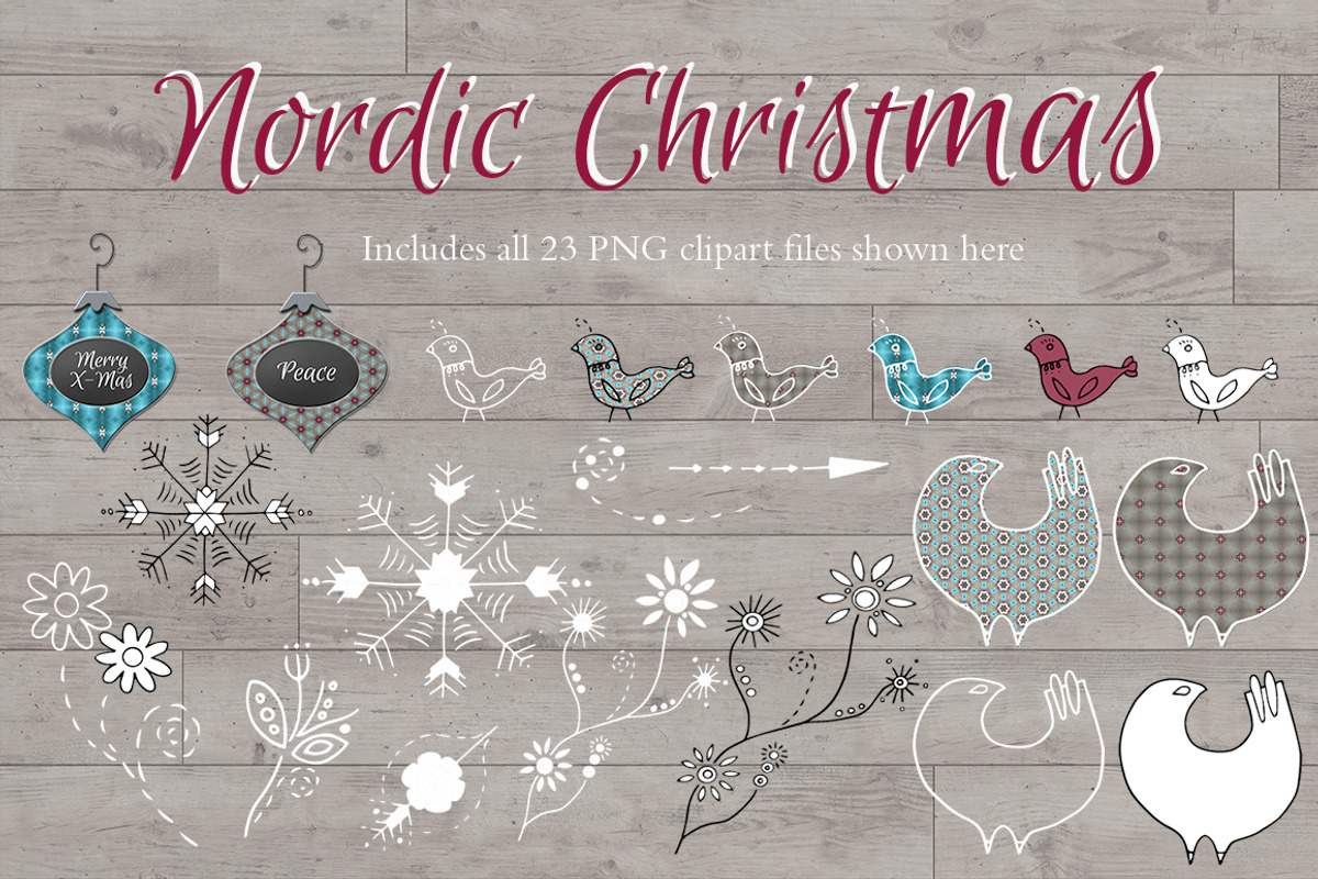 Hand Sketched Nordic Christmas, a Decorative Illustration by Le Paper Cafe (Photo 2 of 5)