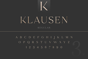 Klausen - Stylish All Caps Serif