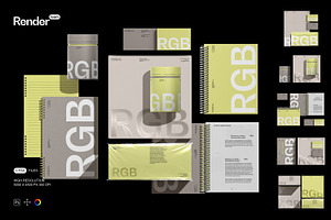 Brand Identity Mockup Set, a Product Mockup by Renderteam