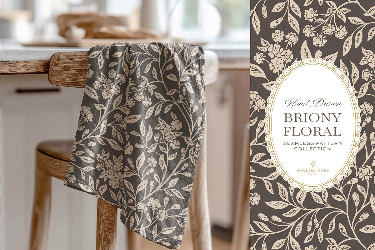 Farmhouse Brown Floral Patterns, a Pattern Graphic by Eclectic Anthology (Photo 5 of 12)