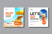 Travel Social Media Post Layout, a Social Media Template by MightyDesign (Thumbnail 3 of 8)