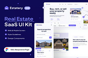 Estatery - Real Estate SaaS Web UI, an UI Kit Template by Creative Perspective (Thumbnail 1 of 8)
