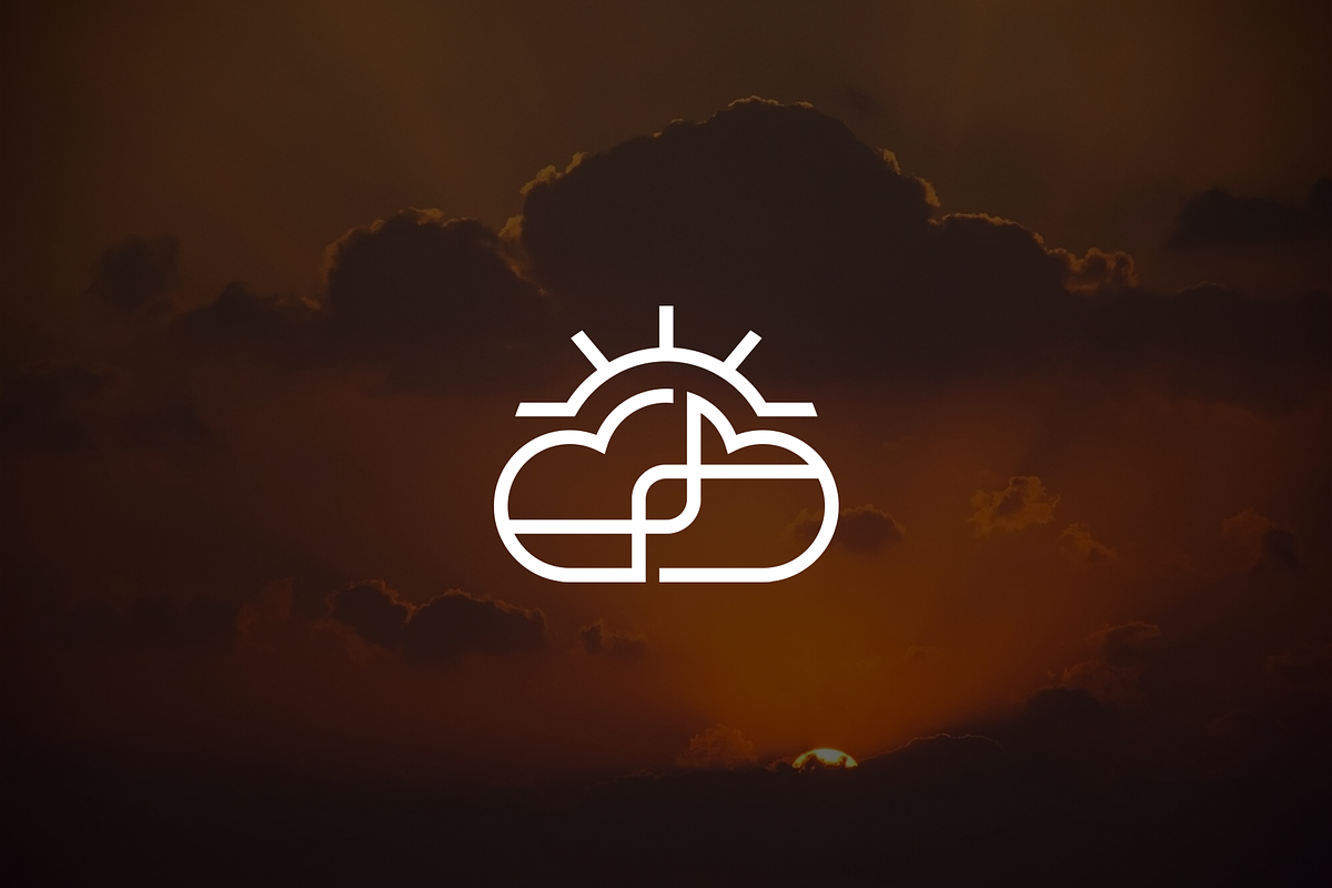 Minimalist Cloud Sun Logo, a Branding & Logo Template by Luxury Logos (Photo 2 of 4)