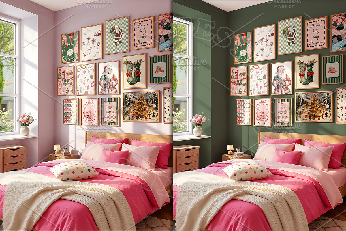 Frame Mockup Gallery Wall | BEDROOM, a Household Mockup by RevintageStudio (Photo 6 of 6)