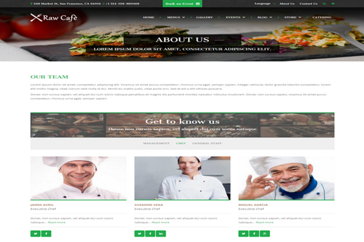 Raw Cafè-Bootstrap Theme Restaurant, a Bootstrap Template by auroraruggieri (Photo 11 of 13)