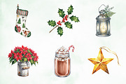 Christmas Farm Clipart Collection, an Illustration by Creative Art (Thumbnail 6 of 9)