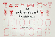 Whimsical Handdrawn Wine Party SVG,, an Object Graphic by Tanondesign (Thumbnail 1 of 3)