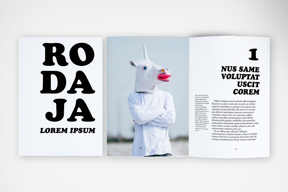 Editorial Zine Template preview 5
