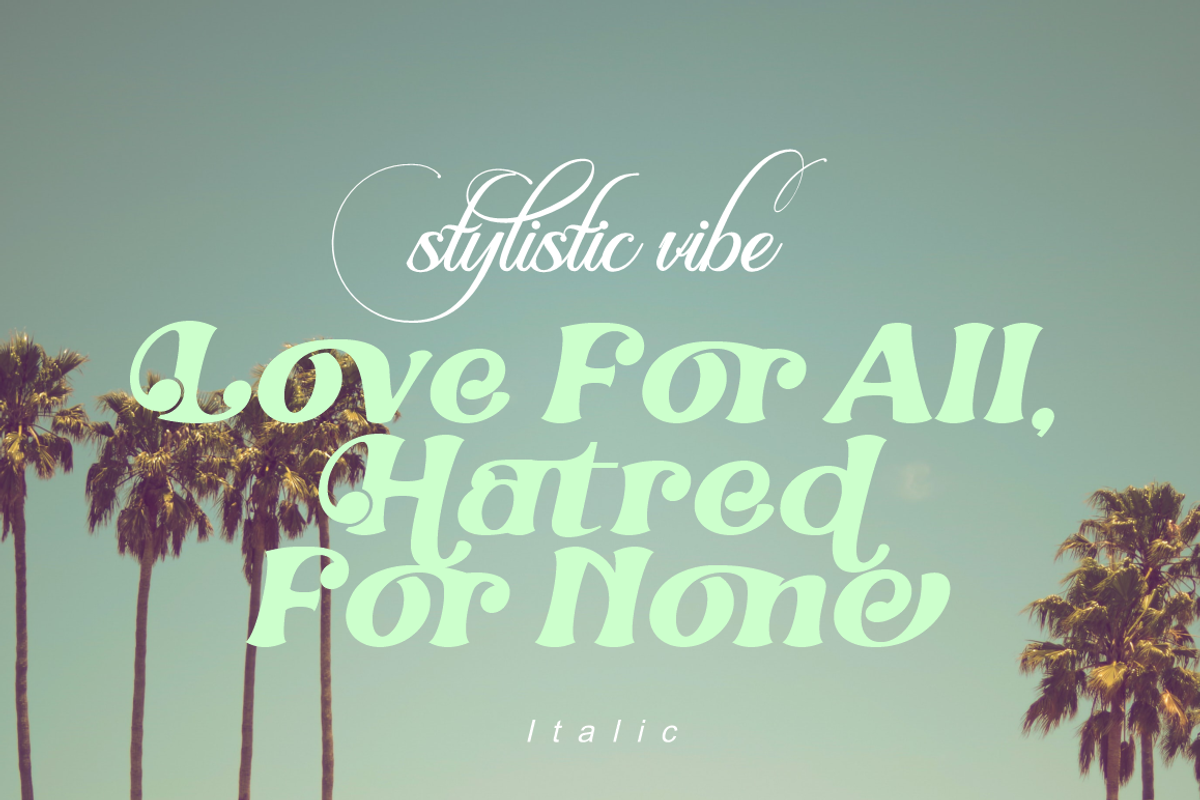 Stylistic Vibe, a Sans Serif Font by Joko Setiono (Photo 5 of 21)