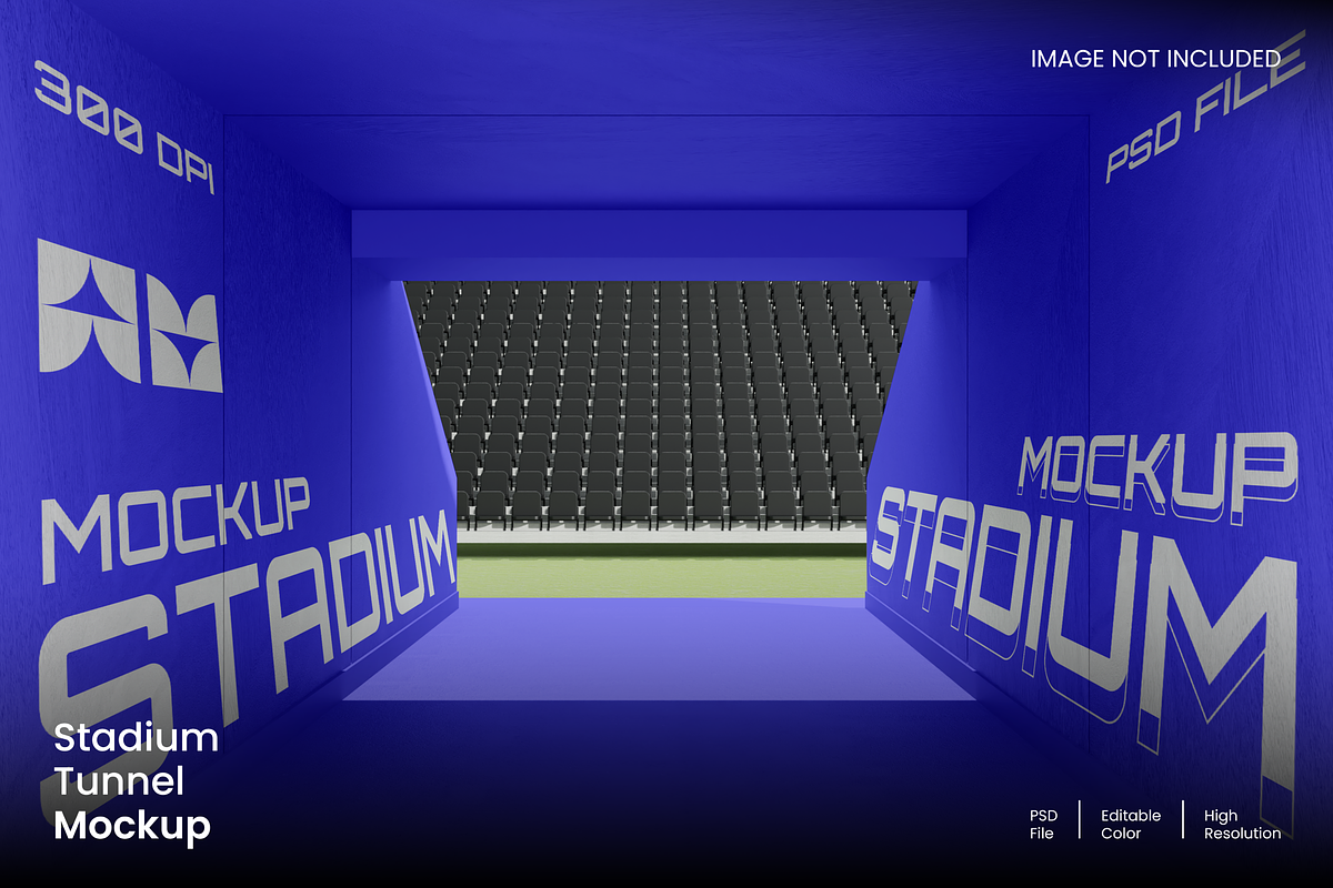 Stadium Tunnel Mockup, an Advertising Mockup by Unerispace (Photo 1 of 4)