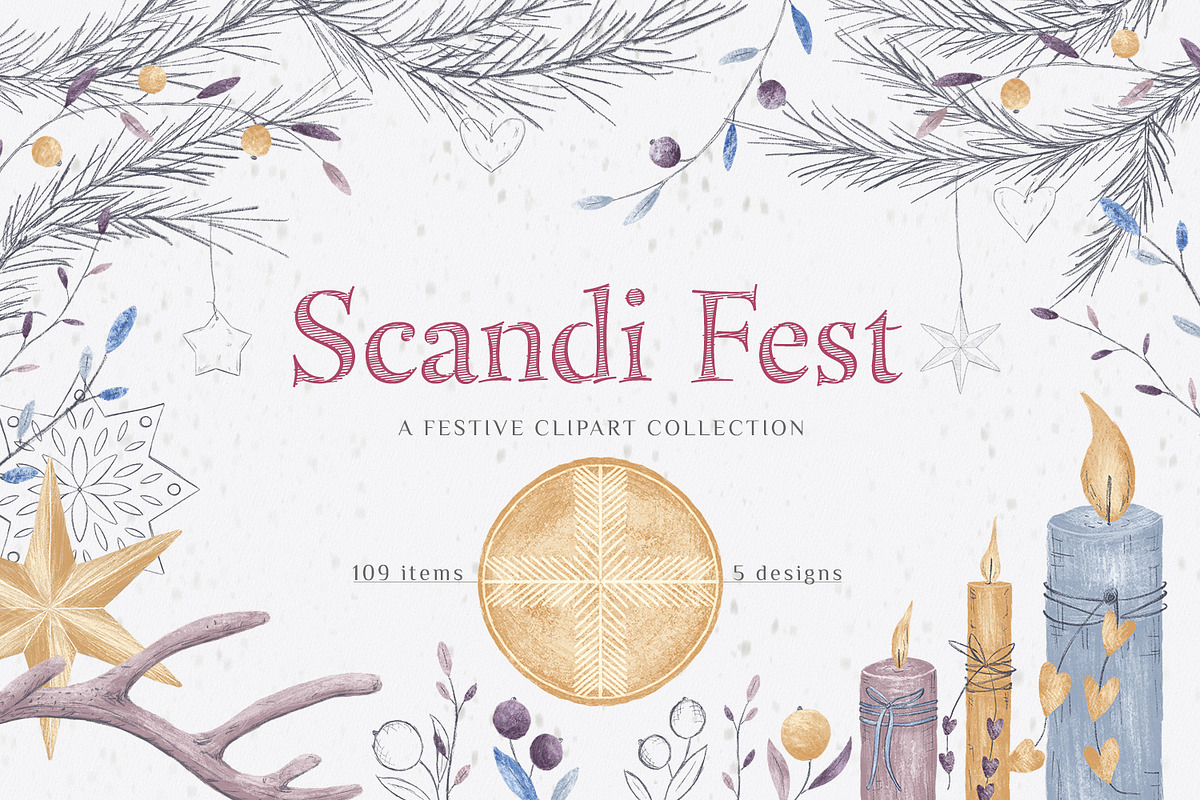 Scandi Fest collection, an Object Graphic by Gray Cat Graphics (Photo 1 of 10)