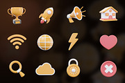General 3D Icon Pack, an Object Graphic by Artnivora.Std (Thumbnail 3 of 4)
