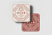 Beer Coaster Mock-up, an Advertising Mockup by zippypixelstudio (Thumbnail 3 of 15)