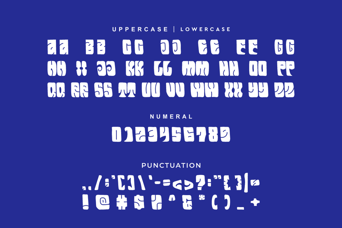 Zomte Groovy - Retro Font, a Sans Serif Font by Iqsiart Studio (Photo 6 of 7)