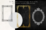 CASTLE STYLE FRAMES - vector kit, a Decorative Illustration by My Space Garden (Thumbnail 4 of 8)