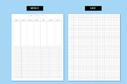 Minimal Bullet Journal Printable, a Stationery Template by Bella+Sophia Creative (Thumbnail 3 of 5)