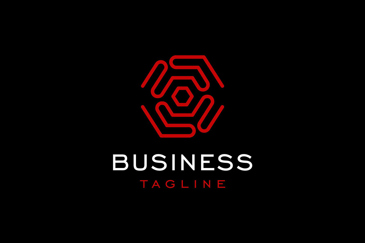 Hexagon Tech Lines Logo, a Branding & Logo Template by Buqancreative (Photo 2 of 2)