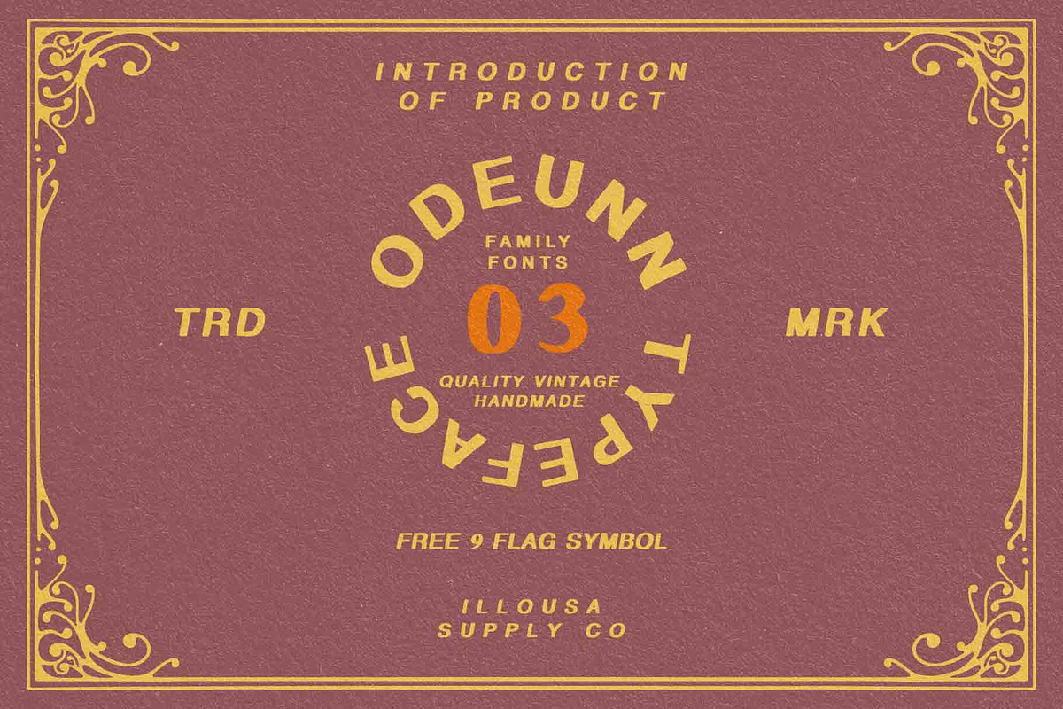 Odeunn - Sans Serif Typeface, a Sans Serif Font by Illousa (Photo 1 of 8)