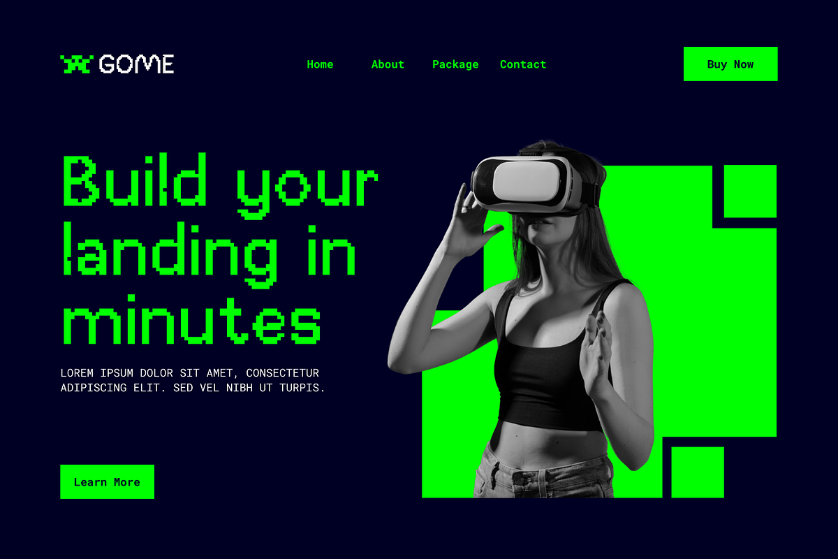 Gome Pixel Typeface, a Sans Serif Font by Fitrah Type (Photo 11 of 15)