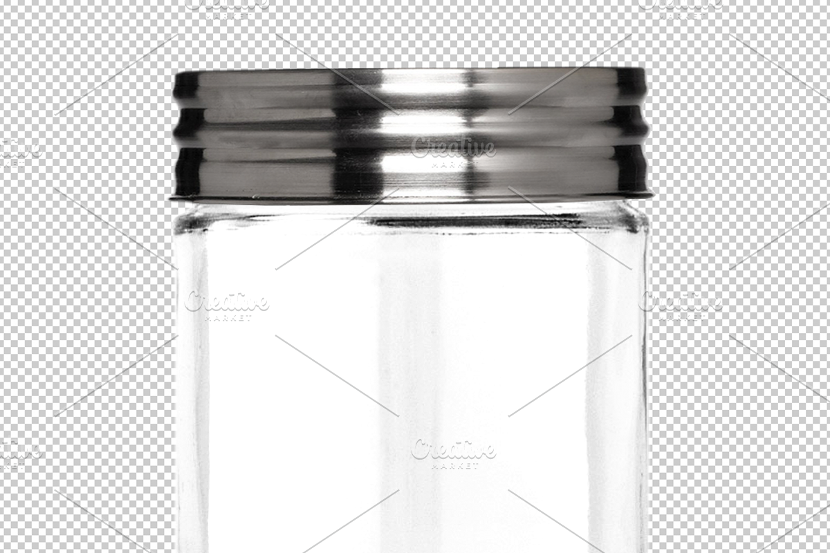 Clear Glass Jar with Metal Lid, a Packaging Mockup by Professional Assets (Photo 4 of 4)