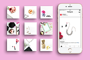 IG 100 stock + 100 quotes bundle, a Social Media Template by blackdahliapress (Thumbnail 3 of 3)