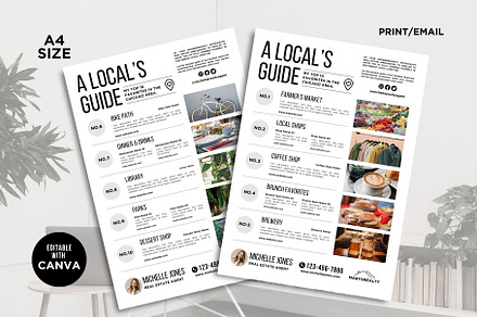 Real Estate Local Guide Flyer Canva