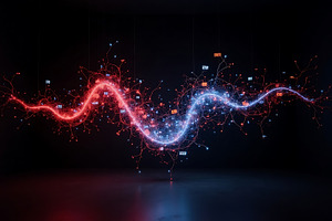 Abstract data stream visualization, an Abstract Photo by Artonix