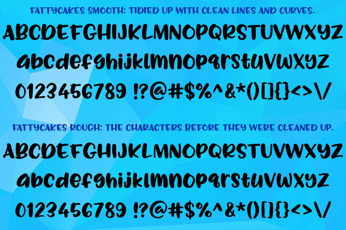 Fattycakes: a plump & fun font, a Font by Missy Meyer (Photo 2 of 6)
