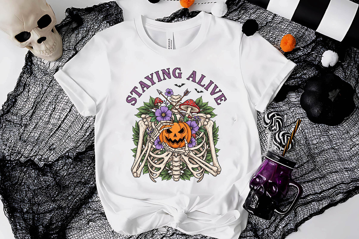 Skeleton Halloween Quote Sublimation, a Work Illustration by Dream Creation (Photo 3 of 5)