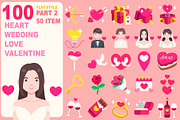 LoveWeddingHeartValentine Flat100, a Person Illustration by MRPOR (Thumbnail 2 of 4)