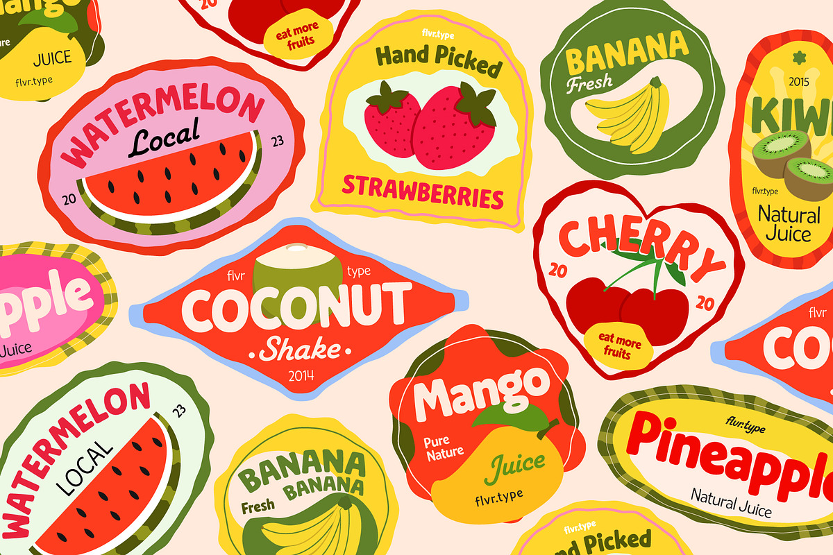 Quiby - Playful Font Family, a Sans Serif Font by Flavortype (Photo 12 of 15)