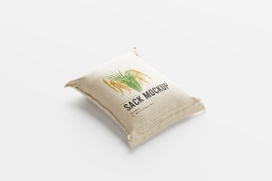 Rice Or Food Sack Mockup