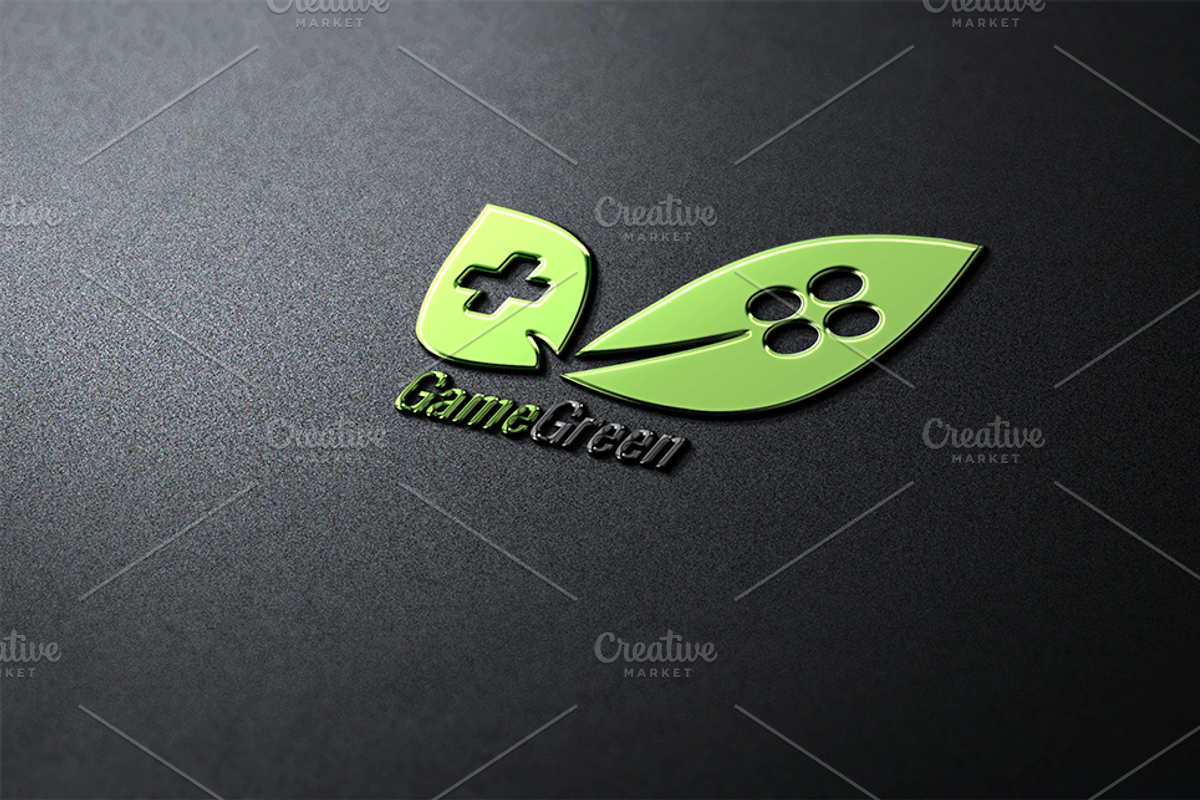 Game Green Logo Design, a Branding & Logo Template by Florin Chitic