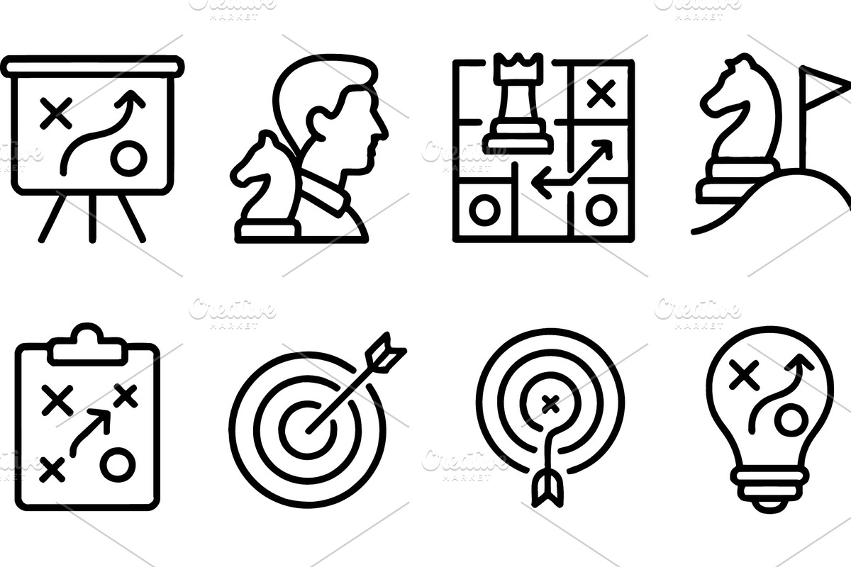 Vector illustration of strategic, an Object Illustration by ZinetroN