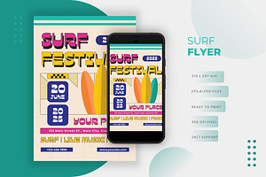 Surf Festival - Flyer Template, a Flyer Template by VUNIRA