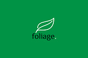 Green Leaf Linear Logo Foliage, a Branding & Logo Template by Signatoro (Thumbnail 2 of 3)