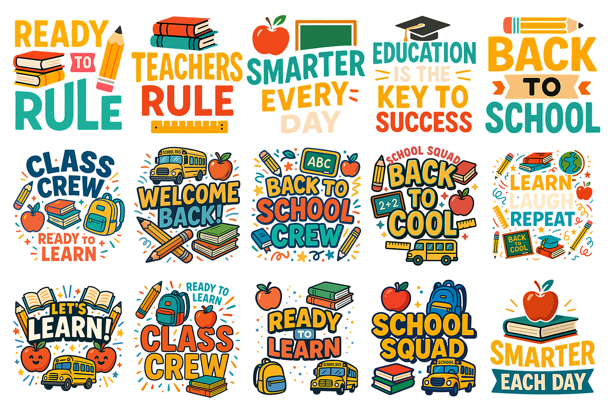 Back to School Clipart Bundle, an Object Graphic by Nina Shaw (Photo 5 of 10)