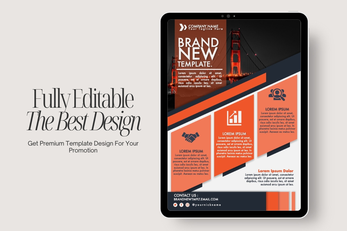 Brand New Flyer Template Design, a Flyer Template by ResumeFabs (Photo 2 of 3)