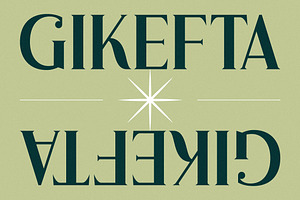 Gikefta Modern Classic Serif Font