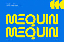 Mequin || Modern Display Sans Serif