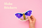 Dreamy Moths & Butterflies Clip Art, a Graphic by The Inking Rose (Thumbnail 4 of 4)