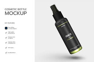 Cosmetic Spary Bottle Mockup, a Product Mockup by graphypix