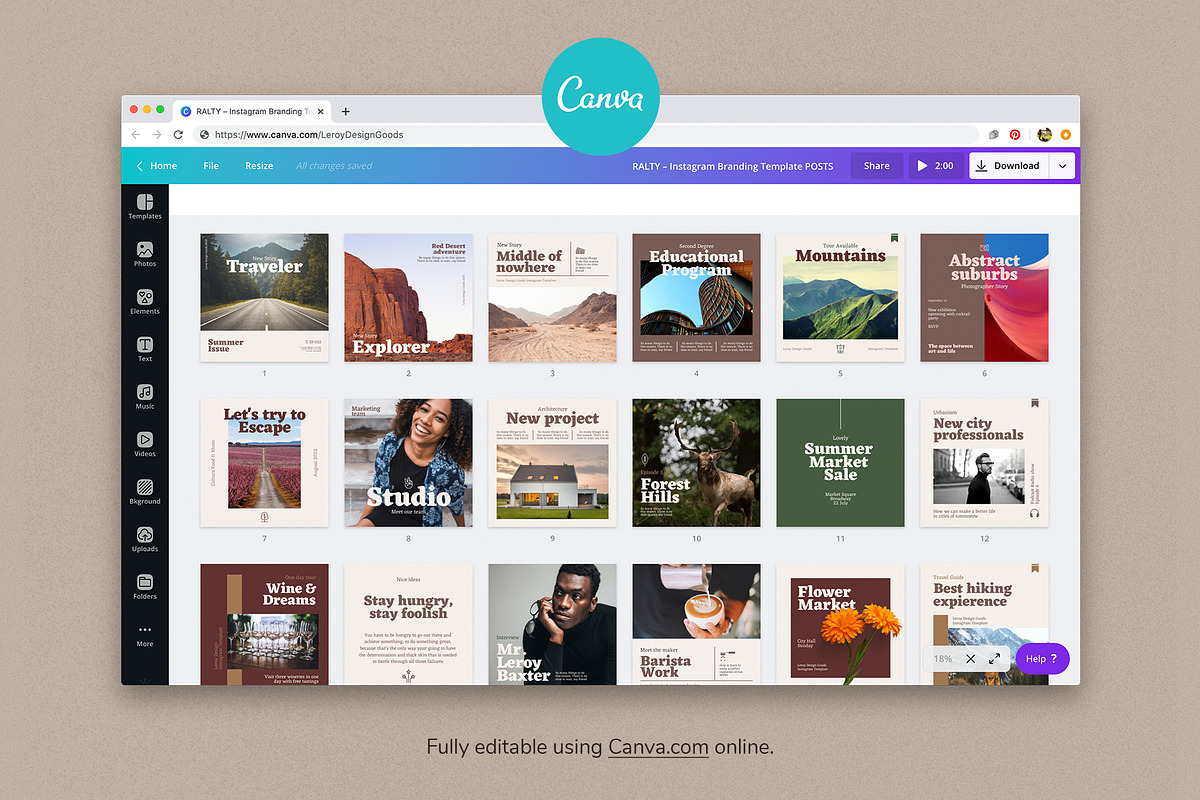 RALTY - Canva Instagram Template, a Social Media Template by LEROY Design (Photo 3 of 8)