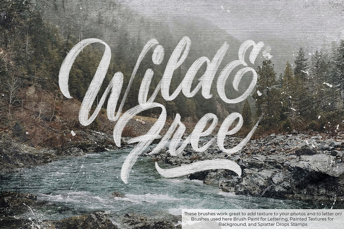 Distressed Paint Set for Procreate, a Brush Add-On by Cynlop Ink (Photo 9 of 10)